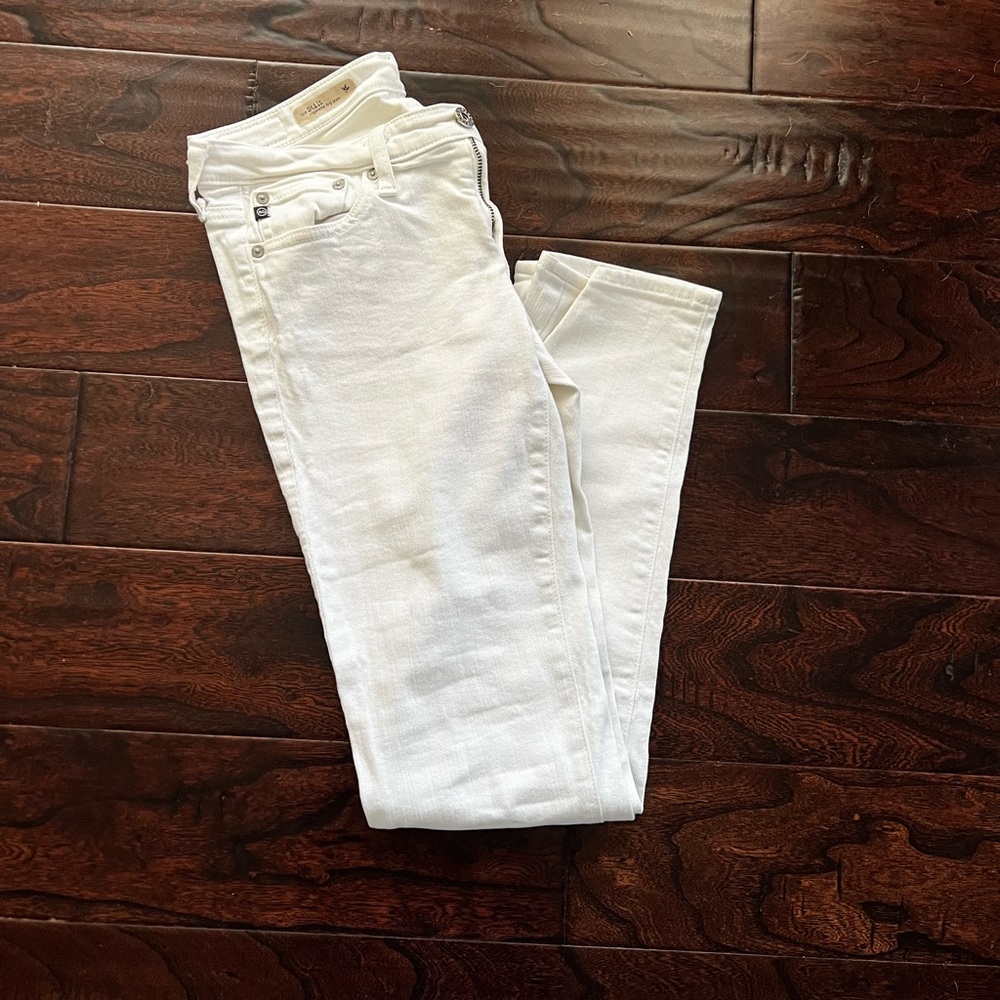 AG Adriano Goldschmied Women's Cream Skinny Jeans